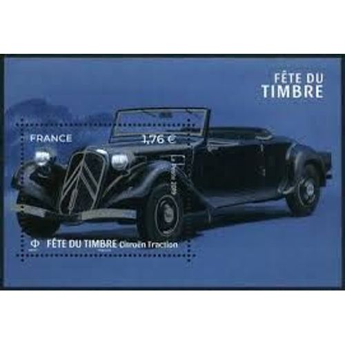 Fête Du Timbre: Voitures Anciennes Citroën Traction Feuillet 5303 Année 2019 N° 5303 Yvert Et Tellier Luxe
