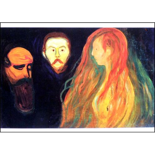 Munch Edvard Lot 7 Cartes Postales Tableaux Peinture