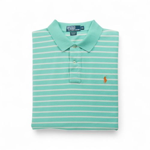 Reconditionné - Polo Manches Courtes Homme Turquoise - Taille Xl - Homme - Turquoise