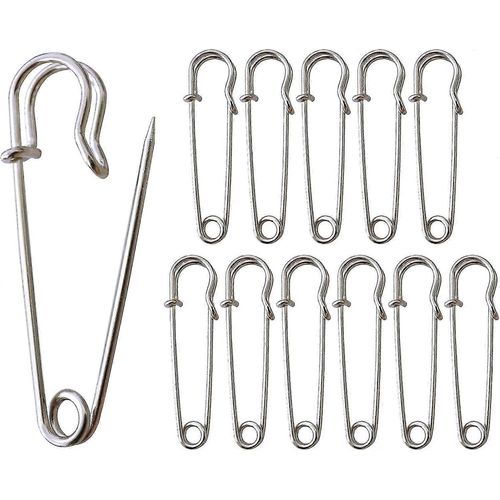 Grandes Épingles À Nourrice, 20pcs Grande Épingle À Nourrice, 63mm Extra Large Épingles À Nourrice, Épingles À Kilt, Épingles À Nourrice Pour Kilt, Couverture, Tricot, Artisanat-Yvan