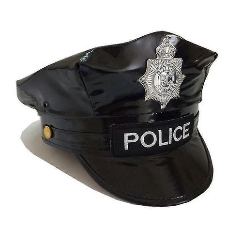 Chapeaux D¿Uniforme Pour Le Chapeau Et L¿Insigne De L¿Officier De Police Pour Le Costume De Police Femmes Gavroche Chapeau Mascarade Habiller Boîte De Nuit-Xinhan
