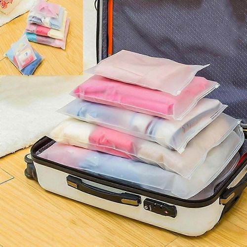 1/5pcs Imperméable à l¿eau Voyage Luggage Organizer Cube Vêtements Stockage Pochette Valise Sacs d¿emballage