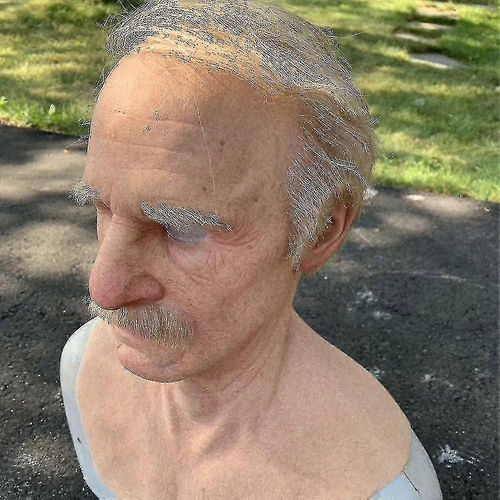 1 Masques En Latex Réalistes, Grand Nez Vieil Homme Superdoux Rides, Visage Ridé, Mascarade, Fête, 3 Février-Xinhan