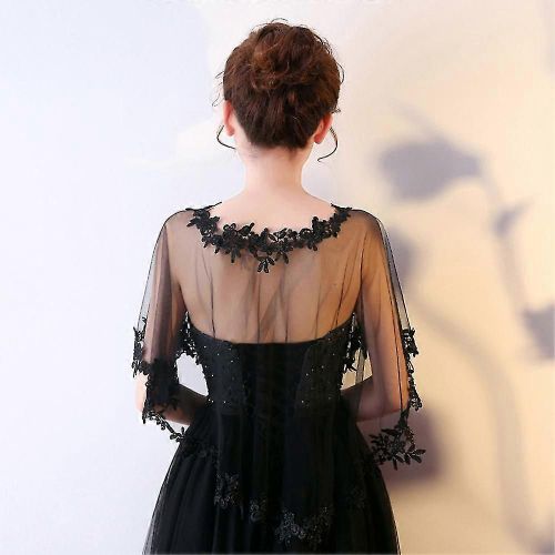 Femmes Mode Une Taille Boléro Épaule Couverture Cape Dentelle Appliques-Yvan