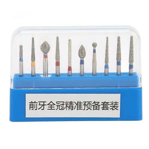 10pcs Fraises De Polissage Dentaire Haute Vitesse En Acier Inoxydable Précis Haute Dureté Forets Dentaires Bleu
