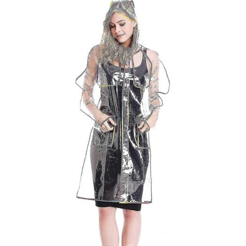 Imperméable Transparent Pour Femmes Ponchos De Pluie Pour Adultes Vestes De Pluie Imperméables