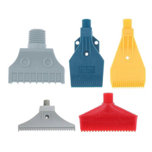 5x Abs Multi Blow Flat Fan Nozzle Air Blower Nozzle Air Wind 1/4 #39; #39; Bspt Plastique