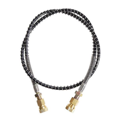 Tuyau Haute Pression Avec Ressort Enveloppé De 100 Cm De Long Pcp Pompe De Remplissage Pneumatique Tuyau Noir En Nylon