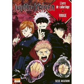 Jujutsu Kaisen - Livre De Coloriage Rouge :
