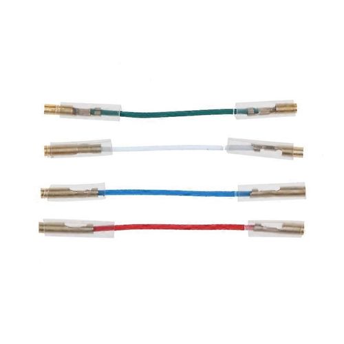 4 Pièces/Set Universel Silver Leads Wires Header Wire Cable Pour Broches 1.2-1.3mm Platine Vinyle Phono Headshell Bras De Lecture