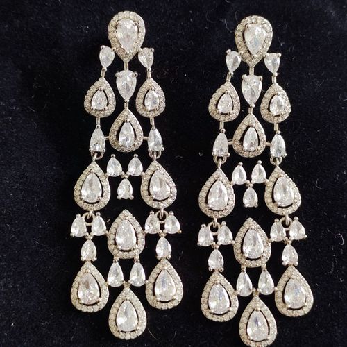Boucle D'Oreilles Rivière De Cristal