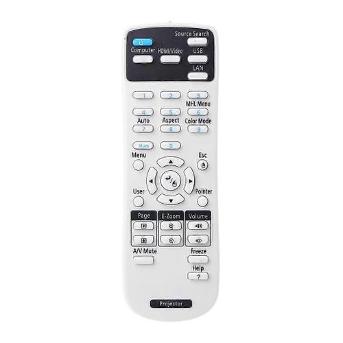 1599176 Télécommande de remplacement de projecteur pour contrôleur Epson EX3220 EX5220 EX5230 EX6220 EX7220 725HD 730HD