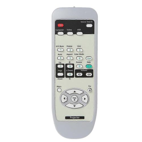 Convient pour projecteur Epson EMP-X5 EB-S6 EB-X6 EB-W6 EB-S7 EB-S8 EB-X8 EMP-30 EMP-50 EMP-53 54 61 62 X68 Télécommande