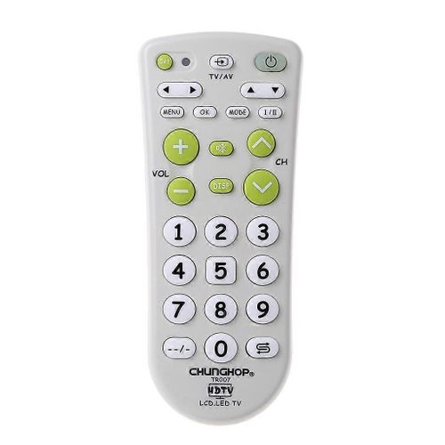 Télécommande universelle à touches larges pour la plupart des modèles de téléviseurs Contrôleur de téléviseur sensible Accessoires de conception de programmes les plus avancés
