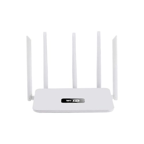Routeur WiFi 5 Antennes Routeur sans fil 2.4G 300Mbps / Mode de numérotation Répéteur Wifi 5 Antennes à gain élevé (