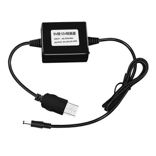 Usb Dc 5v Boost À 12v Convertisseur De Tension De Module De Câble Élévateur Connecteur Mâle 2.1x5.5mm Pour Appareil Photo, Routeurs, Lampe De Table