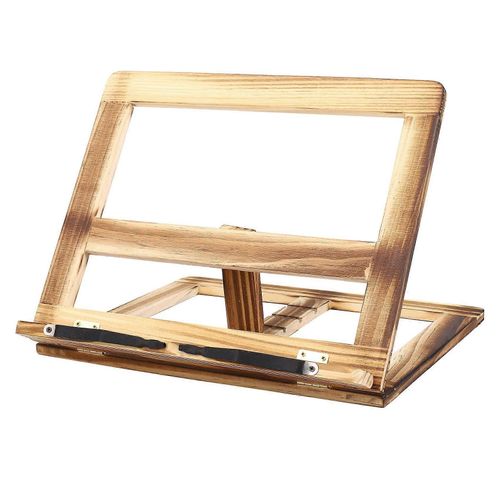 Support De Livre De Recettes Pliable,Étagère De Lecture À Cadre En Bois,Support De Tablette Pc