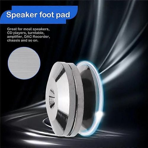 8PCS Métal Antichoc Pied Pads Stands Tapis pour Haut-parleurs Lecteurs CD Platine Amplificateur DAC Recorde