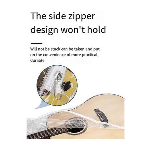 Housse De Protection De La Poussière Transparente Translucide Étanche À La Poussière Housse De Guitare Électrique Acoustique Étanche Prot