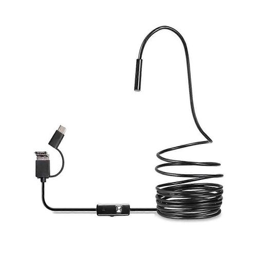 Endoscope USB Type C Endoscope pour OTG Android Phone 7mm Inspection Snake Camera, 3.5M Câble Dur