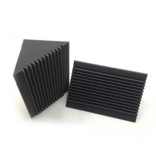 6 PCS Acoustique Mousse Charbon De Bois/Black Bass Piège Absorption Acoustique Studio Insonorisation Coin Mur 12 x