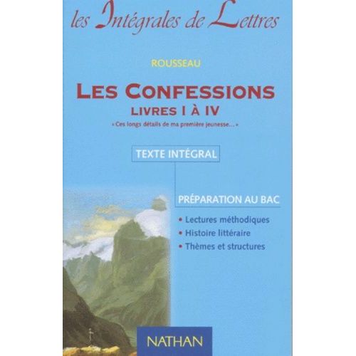 Les Confessions - Livres 1 A 4