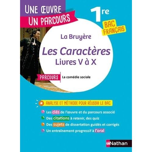 Les Caractères - Parcours "La Comédie Sociale" Bac Français 1re