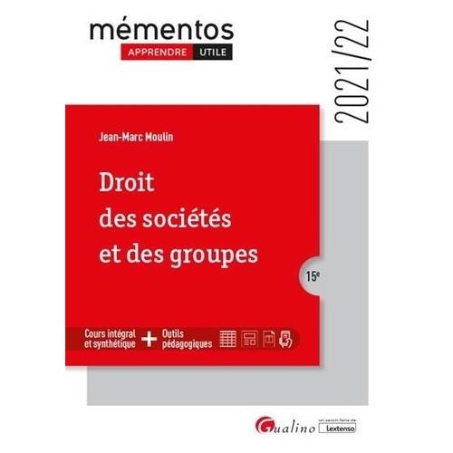 Droit Des Sociétés Et Des Groupes