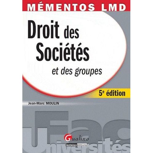Droit Des Sociétés Et Des Groupes