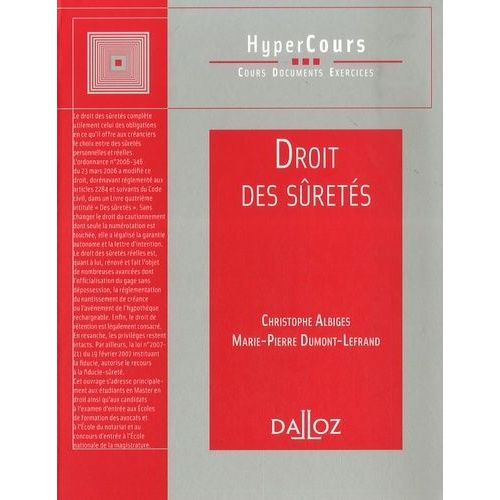 Droit Des Sûretés