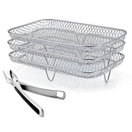 Grille de friteuse à air pour friteuse à air Ninja Dual XL,Grille de déshydrateur multicouche Grille à toast pour Ninja Foodi D