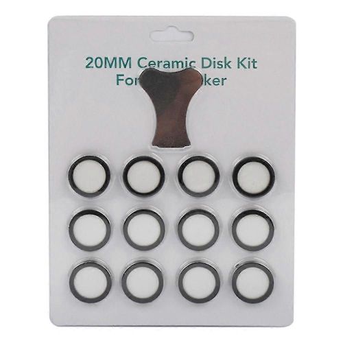 12Pack Ultrasonic Mist Maker Brumisateur Disques en céramique pour pièces d¿humidificateur Disques de transducteur avec capuchon Tool-Good