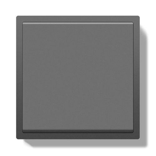 Interrupteur 1 Gang 3 Voies, Interrupteur Connecté avec Cadre PC, Interrupteur Mural Moderne avec Serre-Câbles et Griffes, Interrupteur Poussoir Gris 80x80cm