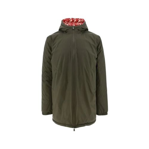 Jott - Doudoune Réversible Amsterdam 2553 - Kaki Et Rouge