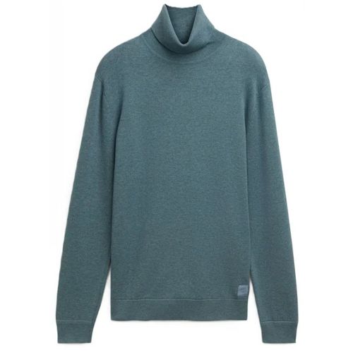 Tom Tailor - Pull Col Roulé - Bleu Jean