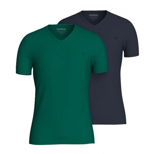 Kaporal - Coffret De 2 Tee-Shirts - Marine Et Vert