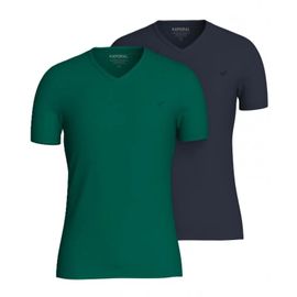 Kaporal - Coffret De 2 Tee-Shirts - Marine Et Vert