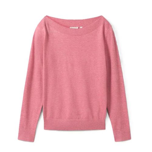 Tom Tailor - Pull Col Bardot - Rose