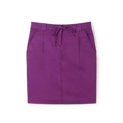 Tom Tailor - Jupe En Toile - Violet