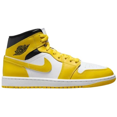 Nike - W Air Jordan 1 Mid - Blanche Et Jaune - 38 1/2