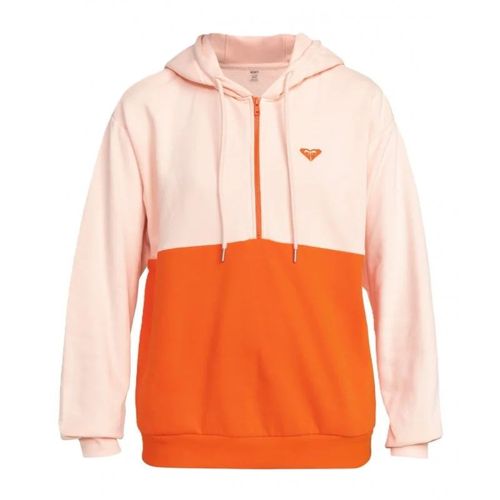Roxy - Sweat Demi Zip - Rose Et Orange