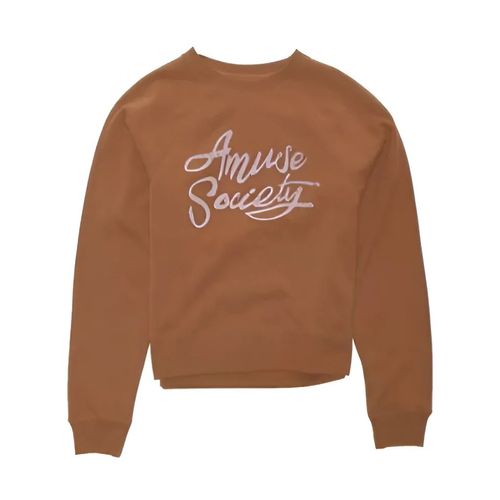 Amuse Society - Sweat Col Rond - Marron