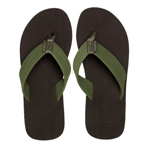 Quiksilver - Tong - Marron Et Verte - 40
