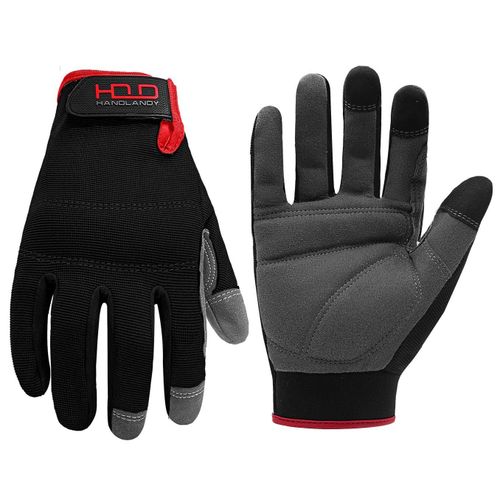 Shiba-Gants De Travail Utilitaires Pour Homme \U2013 Gants De Mécanicien Flexibles Pour Écran Tactile \U2013 Dos En Élasthanne Res[8