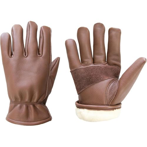 Shiba-Gants De Travail En Cuir Pour Conducteur / Moto / Chasse / Équitation / Travail De Ferme Doux Et Ajustement Parfait Pour Hom[3