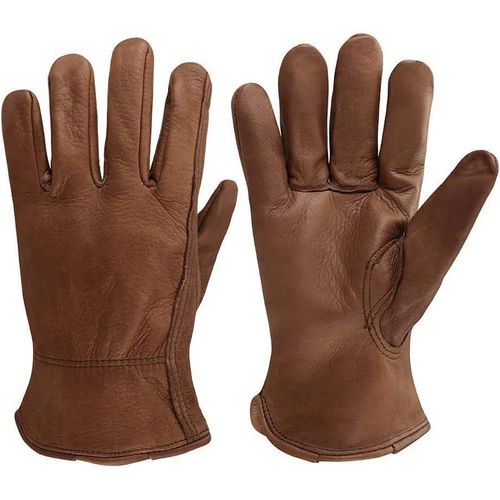 Shiba-Gants De Travail En Cuir Pour Conducteur / Moto / Chasse / Équitation / Travail De Ferme Doux Et Ajustement Parfait Pour Hom[3