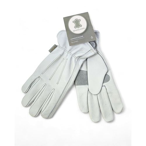 Shiba-Livlig Gants De Jardinage Femme, Gants De Travail Femme, Vert Sauge Clair, 100% Cuir De Vachette Haute Résistance - Taille S[1
