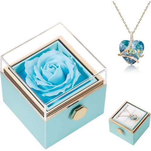 Shiba-Cadeau Pour Femme, Cadeau D'anniversaire Rose Réservée Elle, Collier Coeur De Rose, Éternelle, Mariage, Petite Amie, Noël, S[2