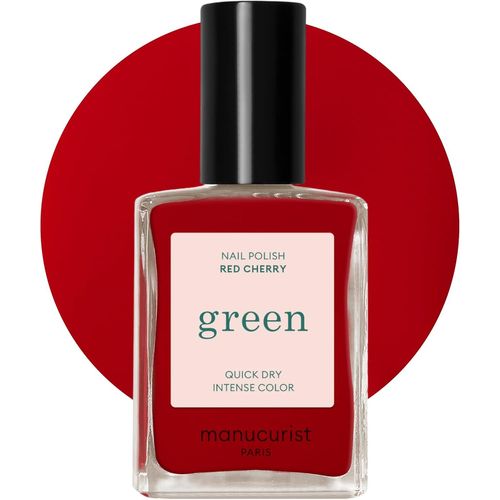 Shiba-Green Vernis À Ongles Rouge Cerise Red Cherry - Vernis À Ongles Classique 9-Free, Vegan Et Bio Sourcé - Effet Manucure Profe[3 