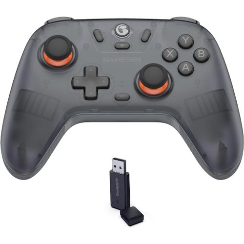 Nova Lite Wireless Controller - 2.4g & Bluetooth Gamepad For Windows Pc, Iphone, Android, Switch & Steam Deck - Hall Effect Triggers, Turbo Function, Rumble Vibration (Translucent Black)